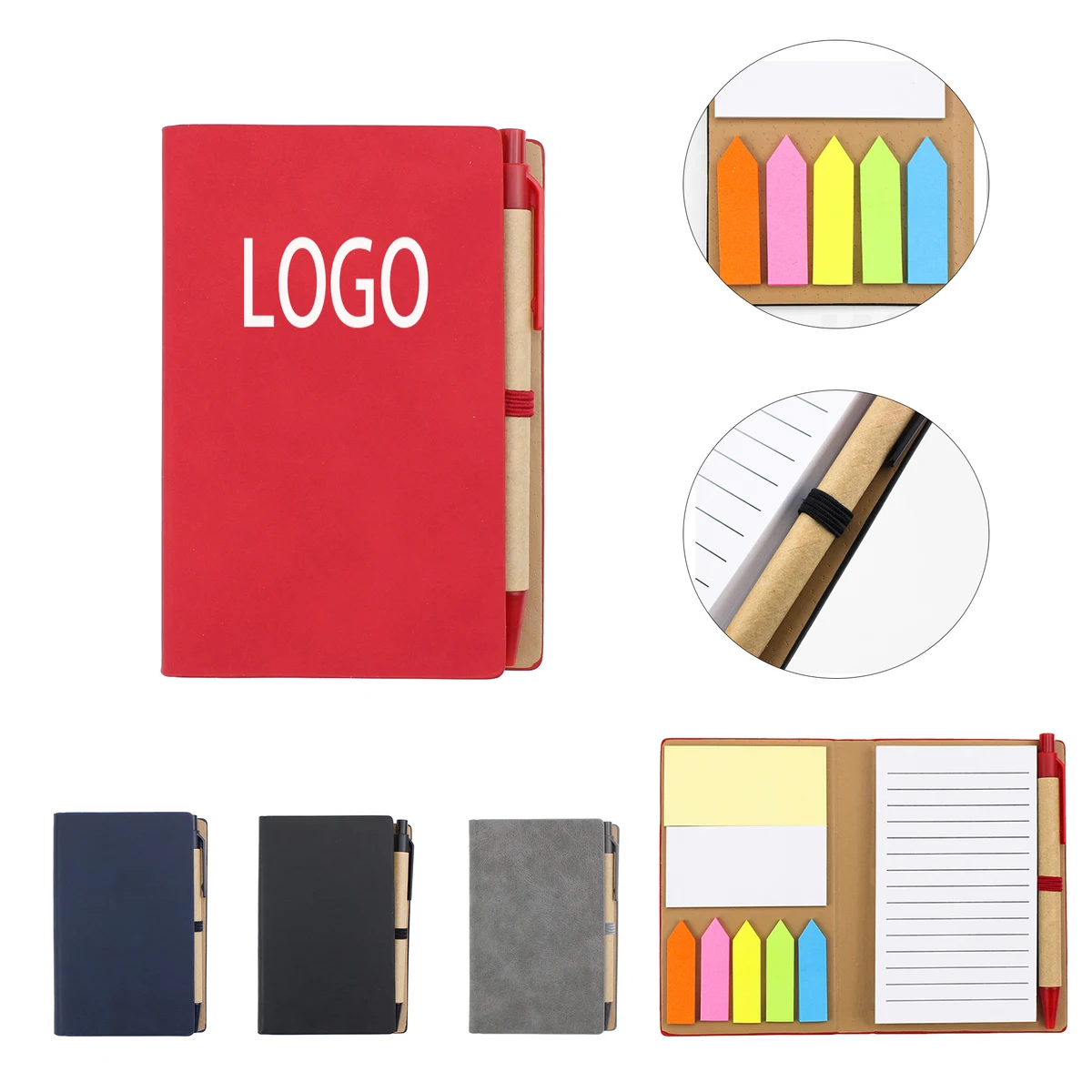 MOQ:10pcs A6 Notebook With Pen Loop 1
