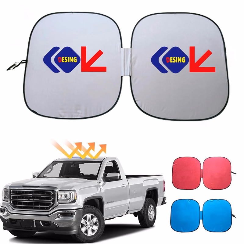 Rush Servise Full Color Folding Car Windshield Sunshade
