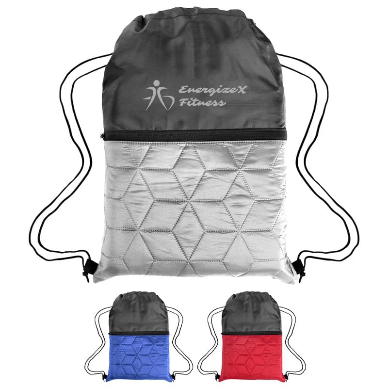 Polyester Quilted Drawstring Bag 1