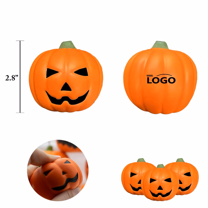 PU Stress Relief Pumpkin Ball