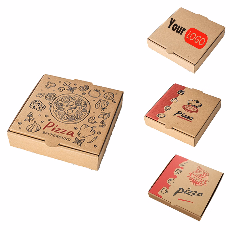 Kraft Corrugated Pizza Box