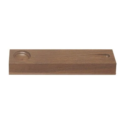 11 1/4" x 3" Walnut X 1" Genuine Gavel Presentation Block for 10" Gavel 1