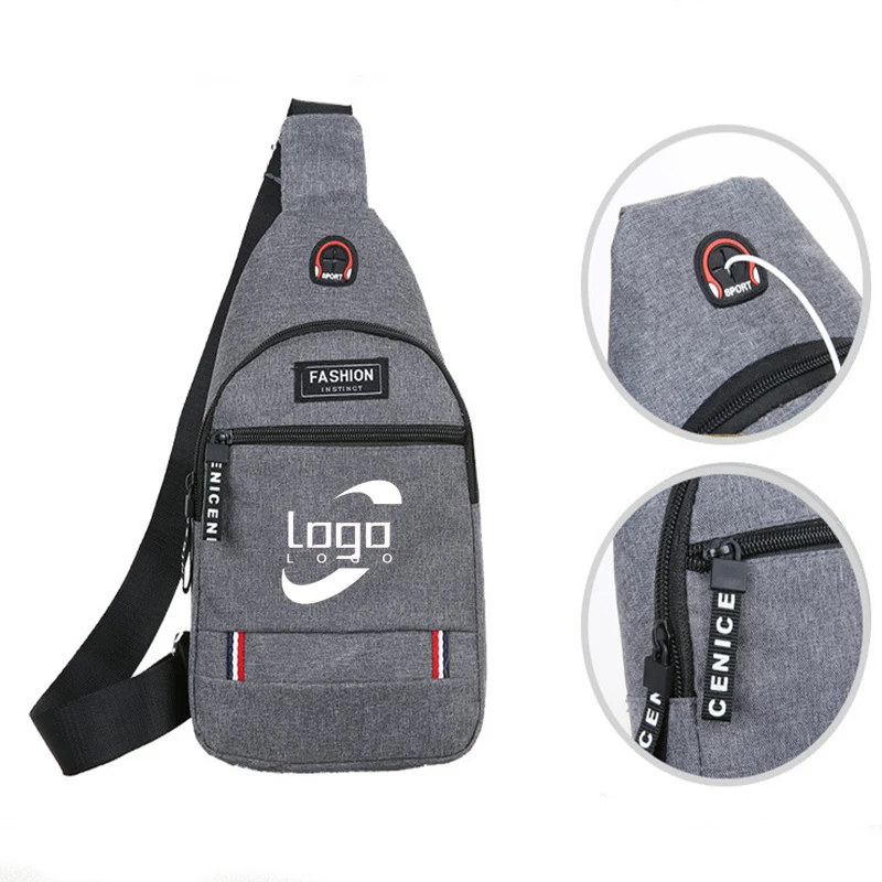 Sling Bag Travel Outdoors W/Earphone Hole 1
