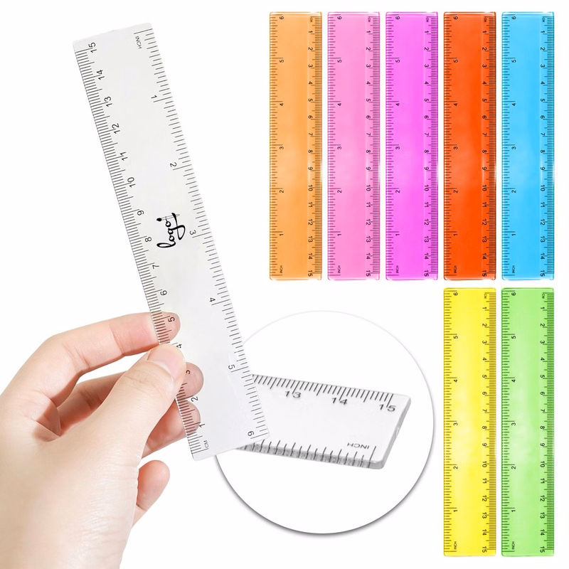 6 Inch Plastic Straight Ruler