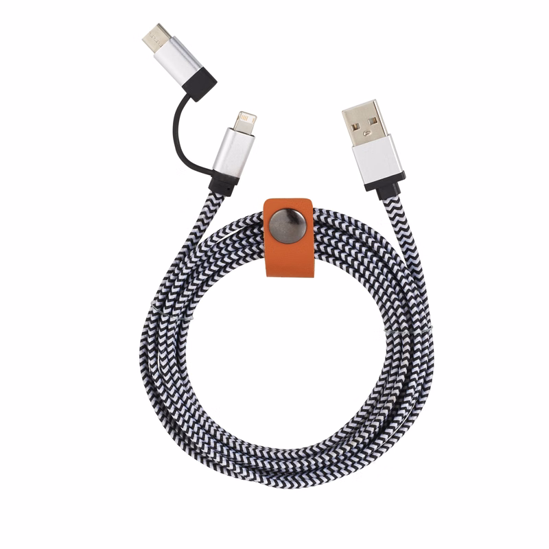 Paramount 3-in-1 Fabric Charging Cable