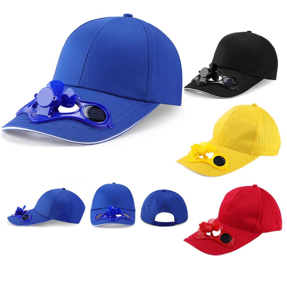 Solar Power Cooling Fan Cap 1