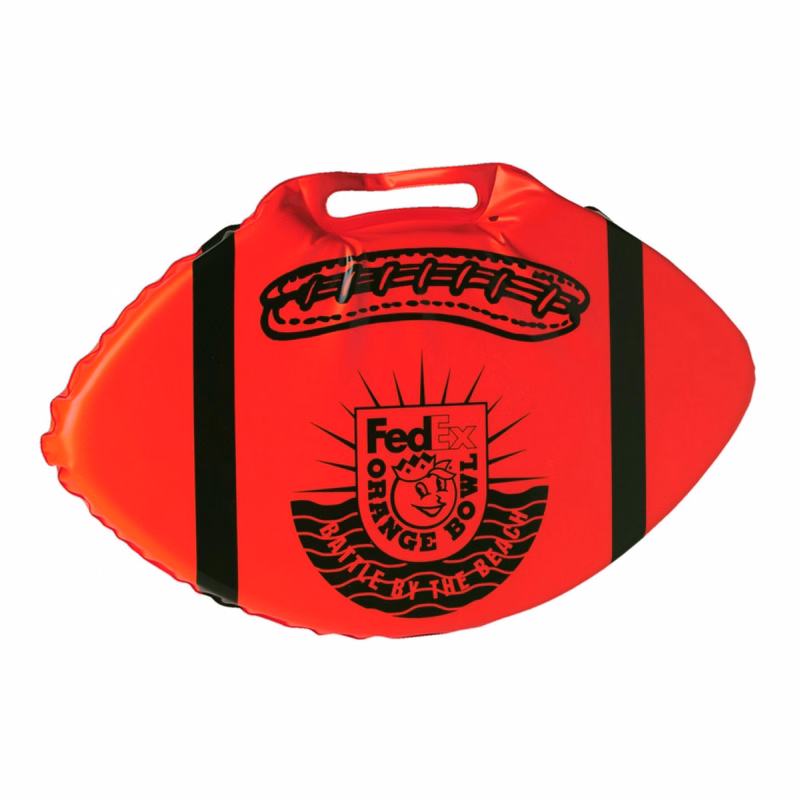 Football-Shaped Vinyl Stadium Cushion (18")