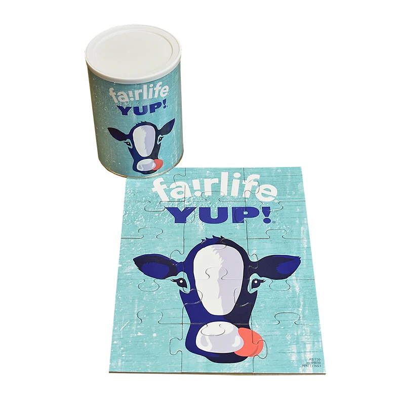 15 Pieces - 8" x 11" - Medium Puzzle in Can 1