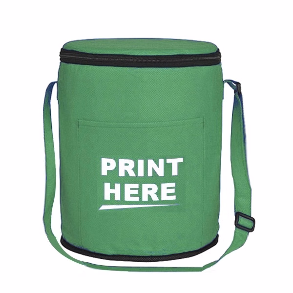 12 Pack Round Cooler Tote Bag