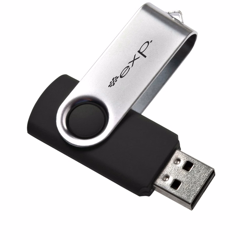 4 GB Swivel USB Flash Drive w/Key Chain US Stock