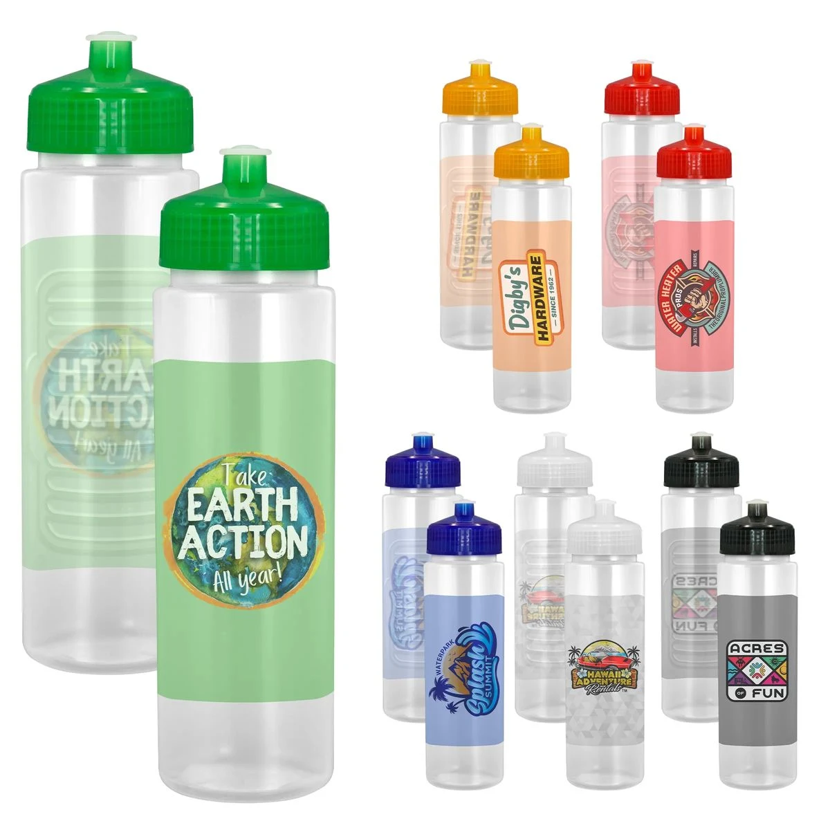 Sporty 24 oz. Full Color Debossed Bottle 1