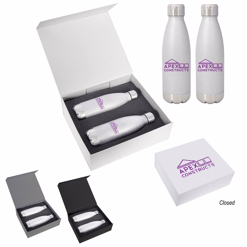16 Oz. Iced Out Swiggy Stainless Steel Bottle Gift Set