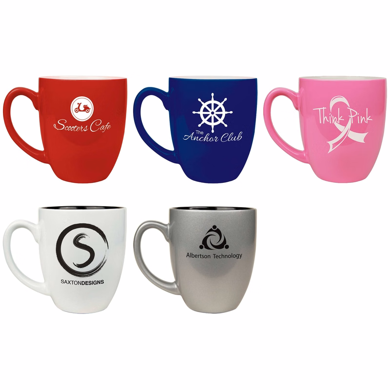 16 oz Ceramic Bistro Lazer Mug