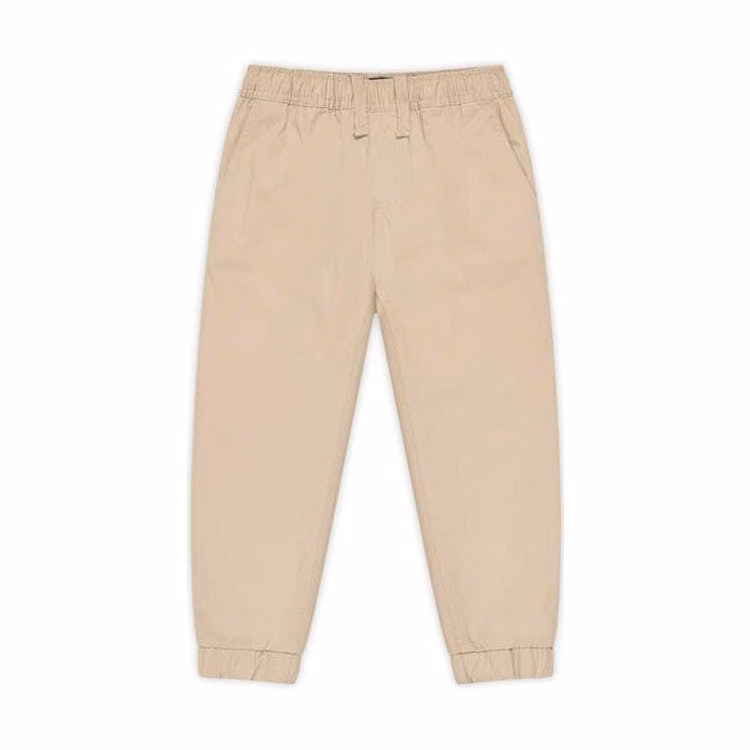 Unisex Twill Jogger Pants - Size 7 Khaki