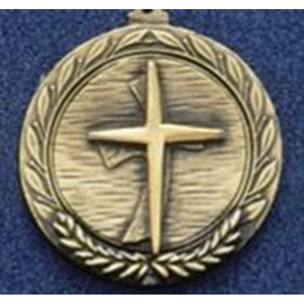 2.5" Stock Cast Medallion (Religious Cross) 1