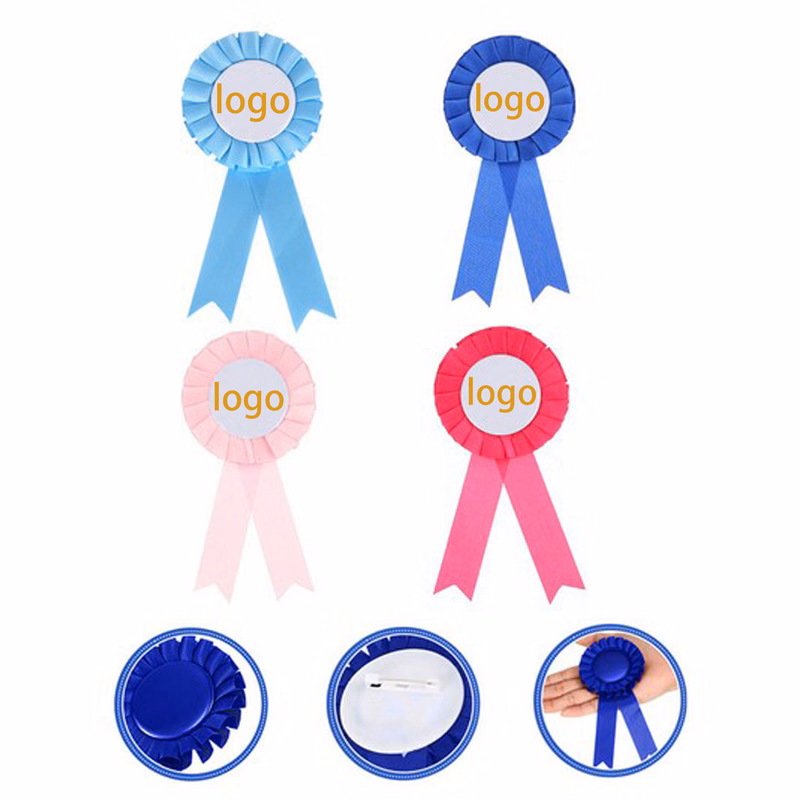 Custom Award Ribbon Tinplate Badge Pin