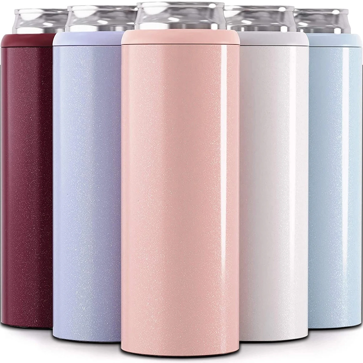 Can Cooler for Slim Beer & Hard Seltzer Stainless Steel 12oz, custom can cooler with logo imprint 1