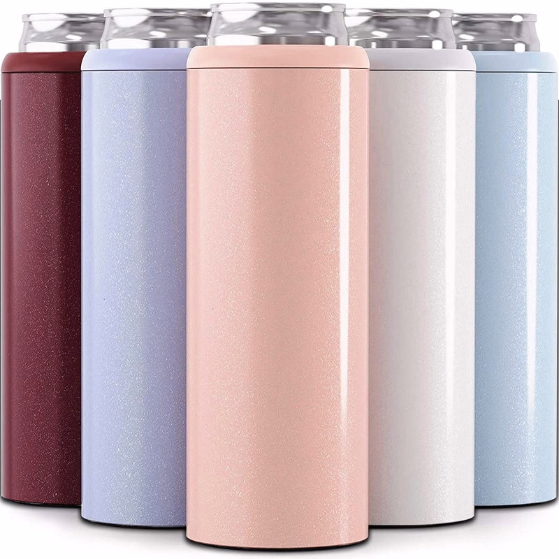 Can Cooler for Slim Beer & Hard Seltzer Stainless Steel 12oz