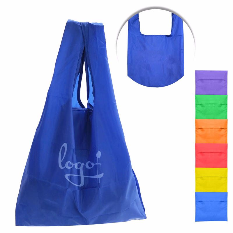 Polyester Foldable Shopping Bag With Pouch