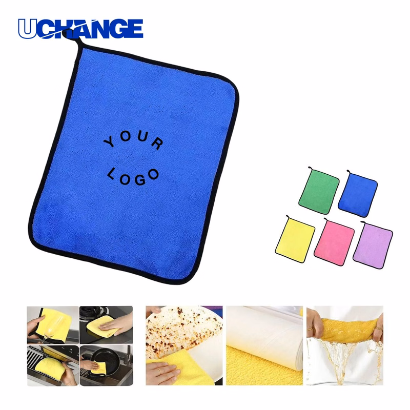 Double Sided Microfiber Car Towel Cleaning Towel for Polishing