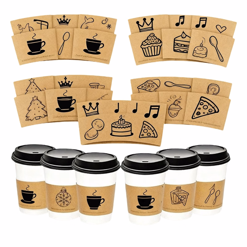 Kraft Paper Coffee Cup Sleeve