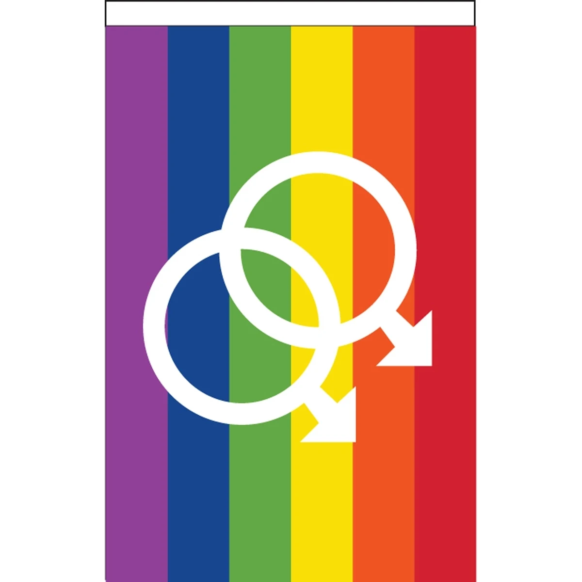 Double Male Deluxe Garden Flag 1