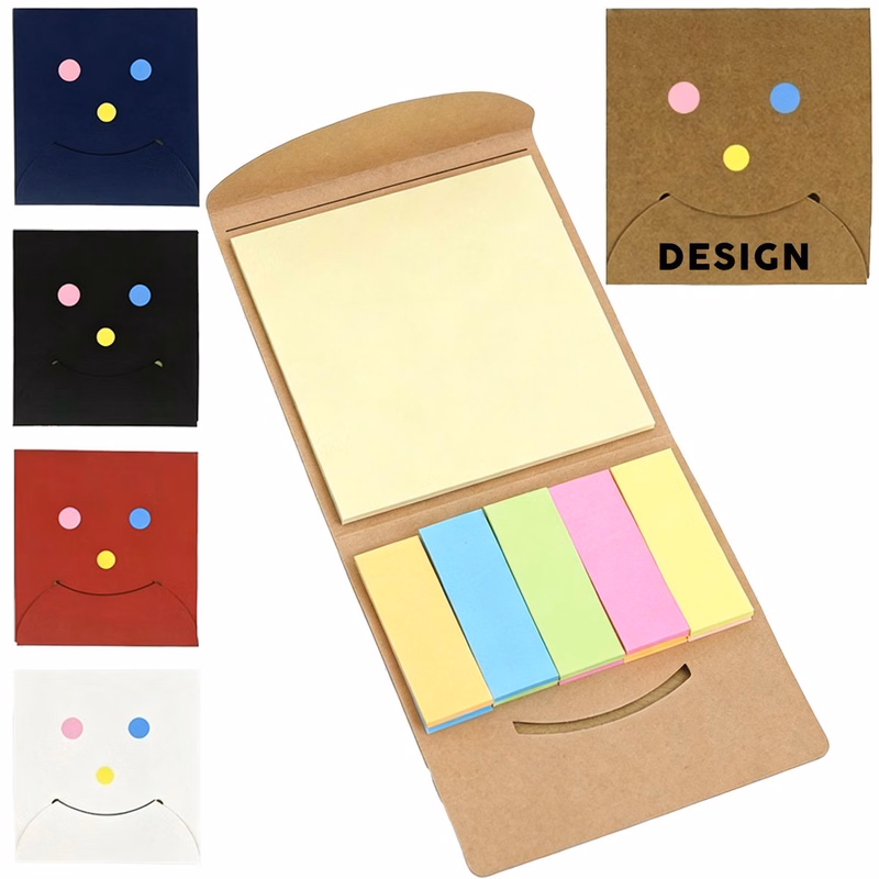 Combo Pack of 3 Inch Kraft Paper Adhesive Notes