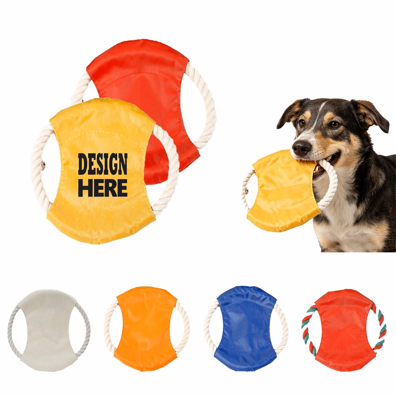 Rope Toss Play Disc For Canine Companion