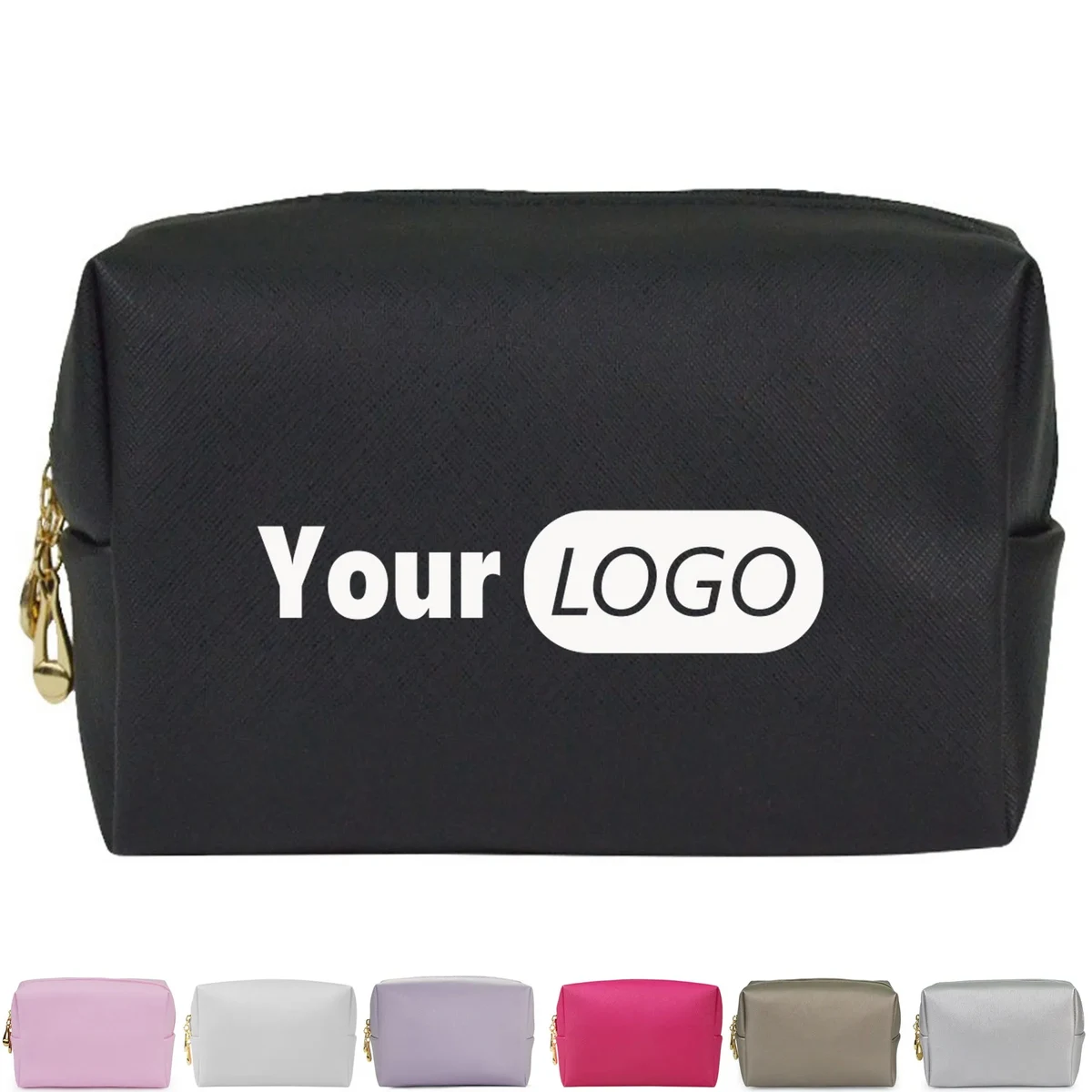 Simple Solid Color Makeup Bag 1