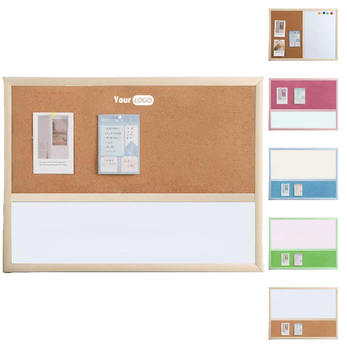 Wood Versatile Erase Cork Board For Notes And Inspiration 1