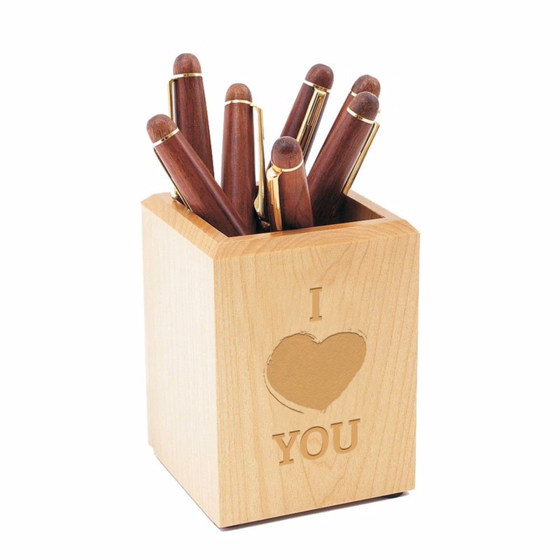 Laser Engraved Pen & Pencil Holder