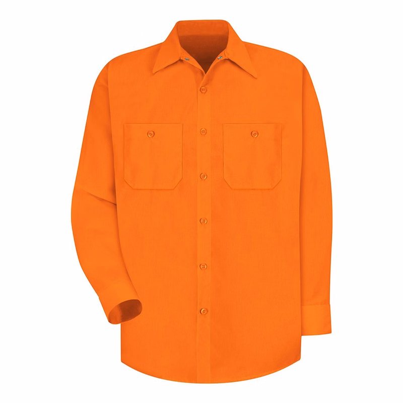 Men's Enhanced Visibility Long Sleeve Work Shirt - SS14