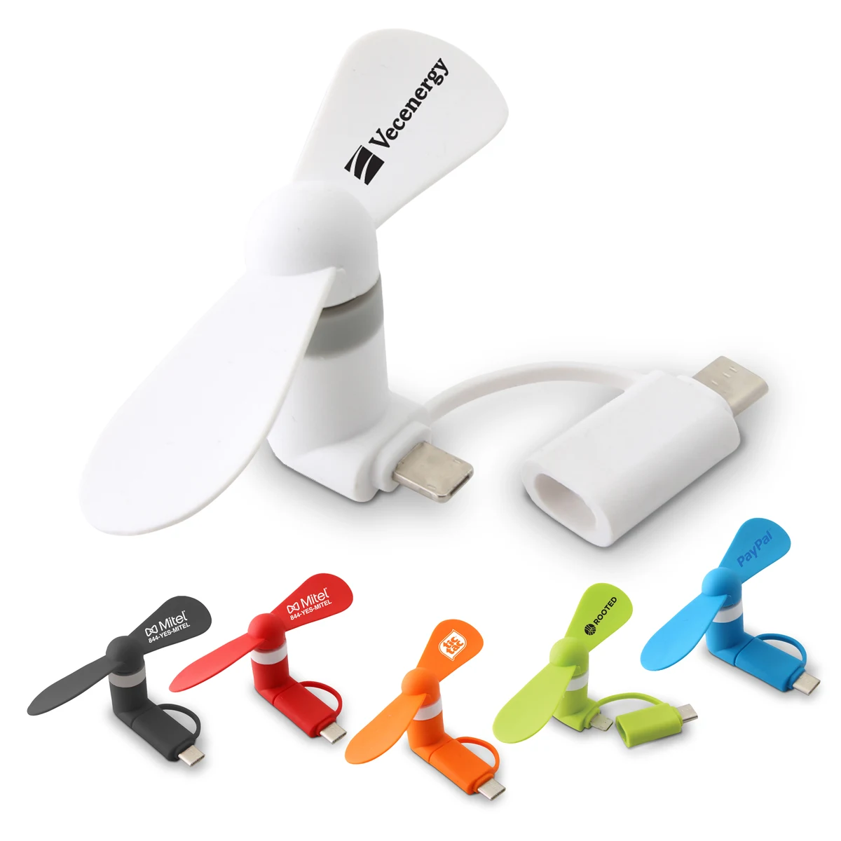 Cell Phone Fan for iPhone, USB-C & Micro-USB phones 1