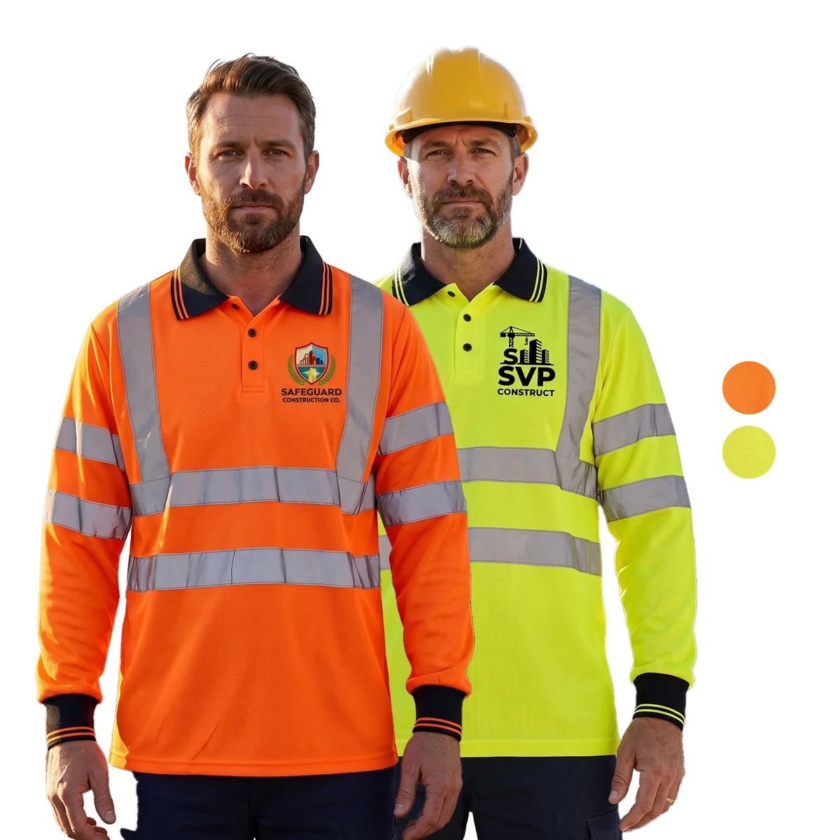 Class 3 Safety Polo with Double Band 2" Reflective Tape 1