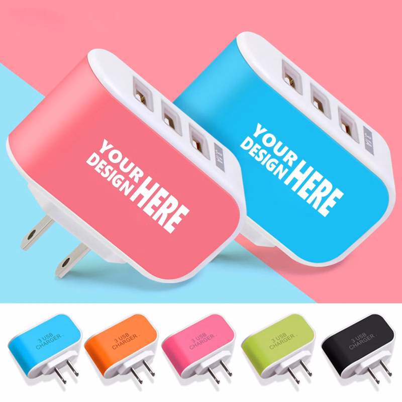 Fast portable 3 ports USB phone Wall Charger