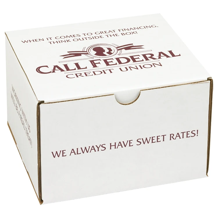 6" x 6" x 4" - B-Flute Inside Tuck Box 1