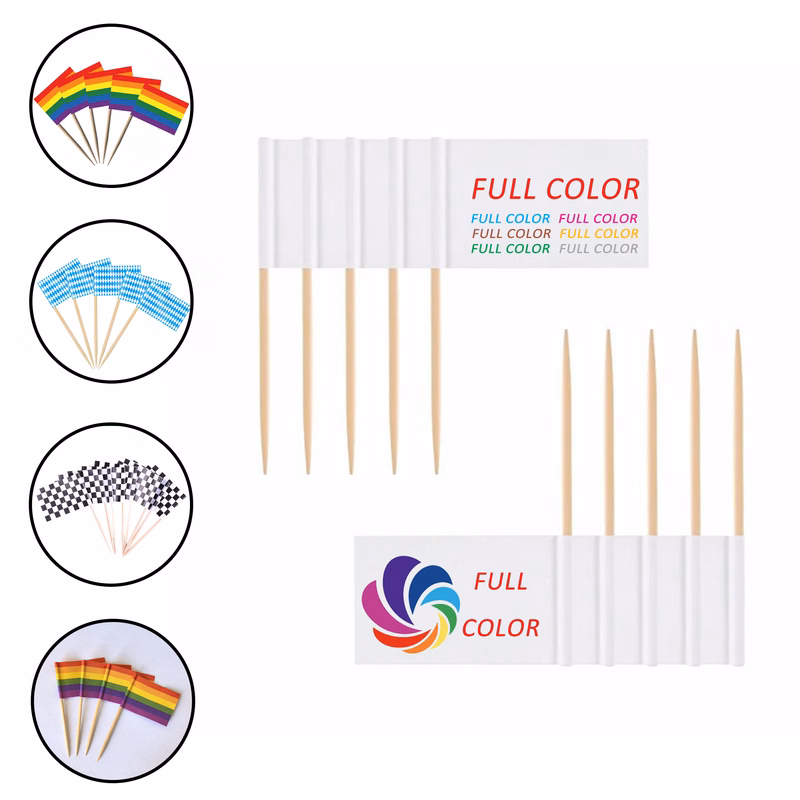 Full color customization Food Tags Party Buffet