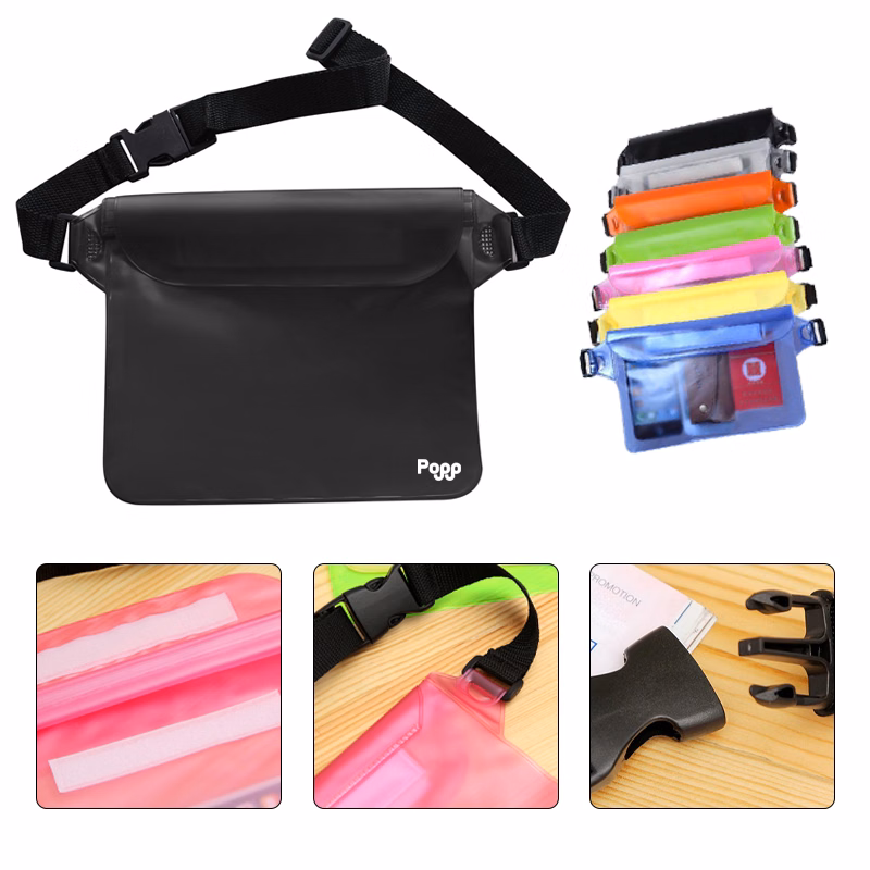 Beach Rafting Swimming Pvc Waterproof Waist Bag
