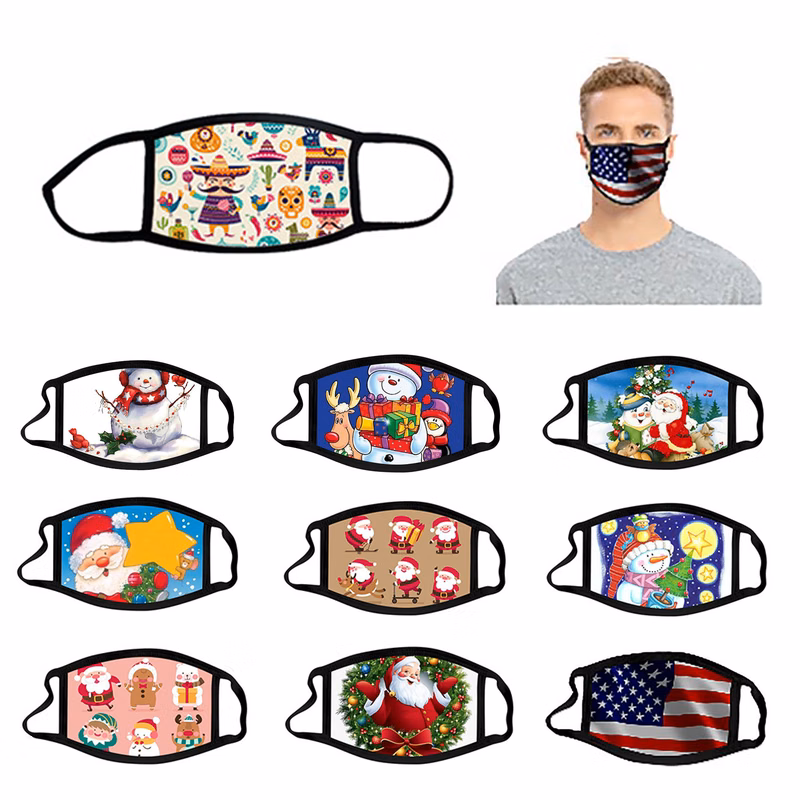 Adult 2 Layers Reusable Polyester Mask