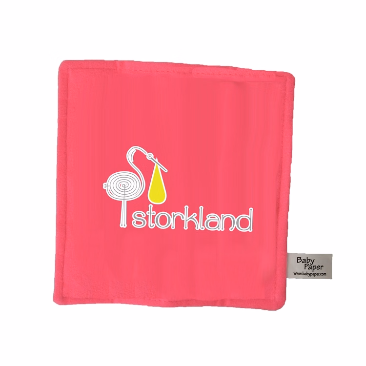 6" Pink Baby paper with full color imprint