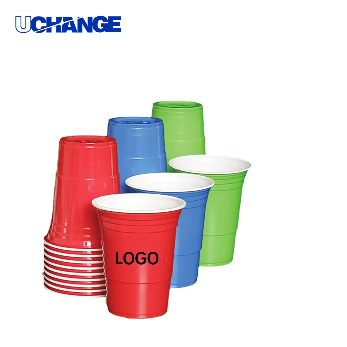 Disposable Plastic Beer Cup Container (16 oz) 1