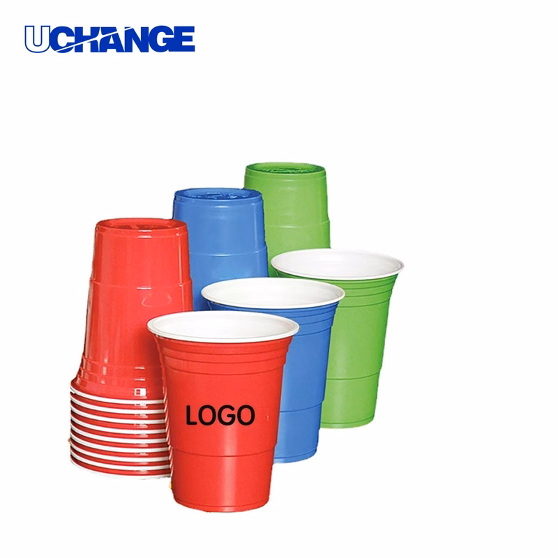 Disposable Plastic Beer Cup Container (16 oz)