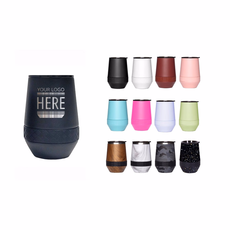 Elemental® Recess Stemless 10oz Stainless Steel Tumbler with Shatter-free Lid