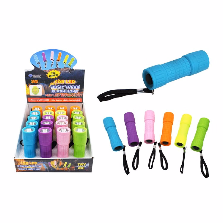 COB LED Flashlights Assorted