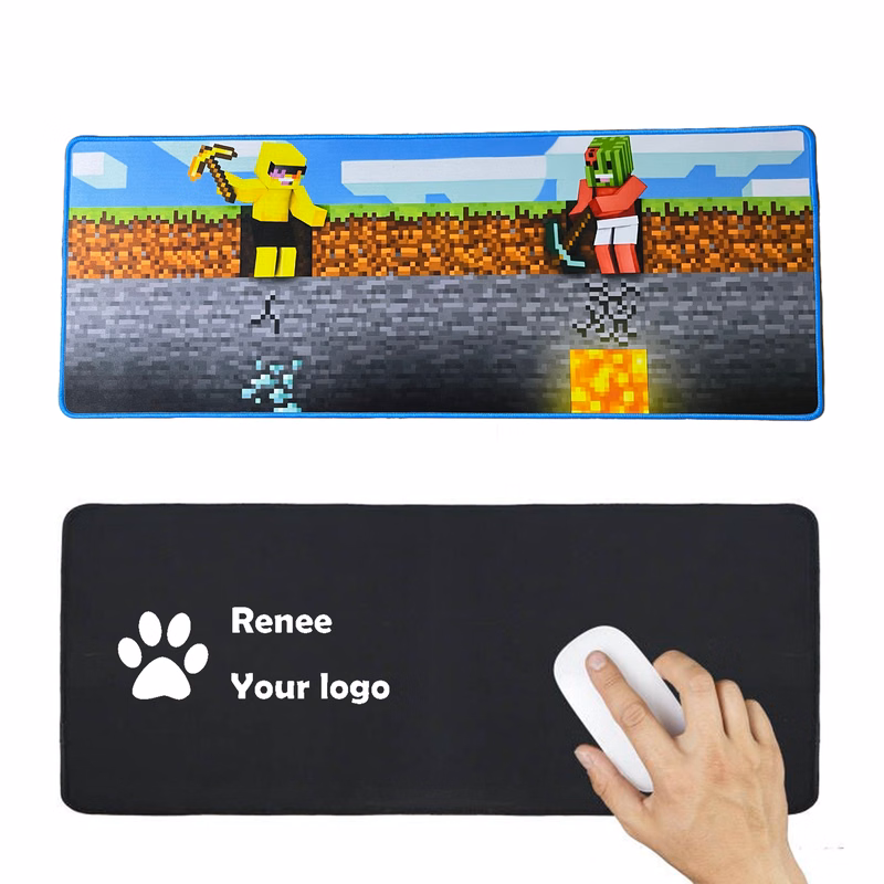 Large Extended Mouse Pad w/Stitched Edges