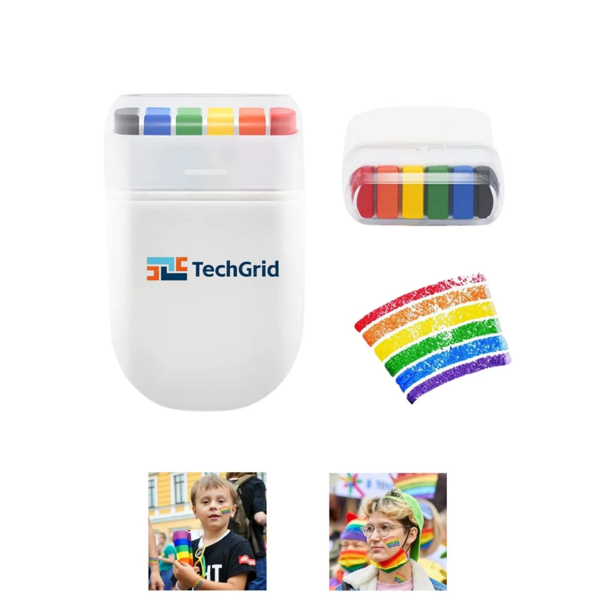 Rainbow Face Painting Supplies 1