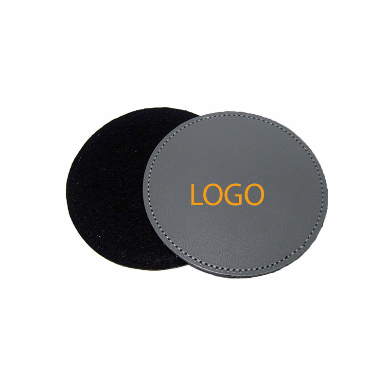 DEBOSSING & HOT STAMPINGGenuine Leather Circle Coaster