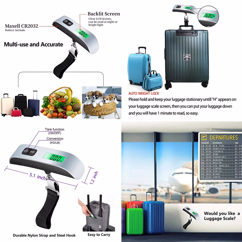 110 Lbs Digital Hanging Luggage Scale