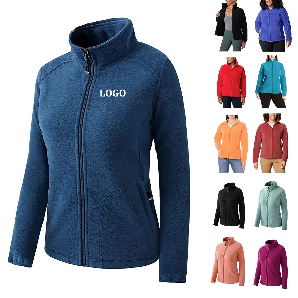 Women's Fleece Lined Full Zip Jacket 1