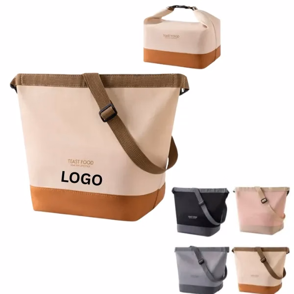 Portable Insulated Lunch Tote with Adjustable Shoulder Strap